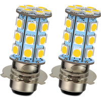 P15D-25-3 Headlight Bulb LED Scooter Lights High-Low Beam Lamp 6V 12V 24V Motorcycle Auxiliary Light Led Headlight Warm White