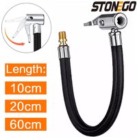 STONEGO Auto Reifen Inflator Schlauch Aufblasbare Luftpumpe Verlängerung Rohr Adapter Twist Reifen Verbindung Locking Air Chuck