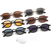 AliExpress NONE Punk Shades Vintage Trendy Driving Sun Glasses UV400 Protection Small Square Sunglasses for Women & Men