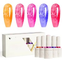 5pcs Combo Venalisa Nail Gel Polish Kit Summer Colors Glass Transparent Jelly Gel Set Home DIY Nail Maincure New Learner Gel Lot