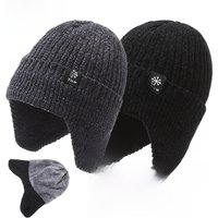 WALK FISH Winter Fishing Hat Unisex Ear Protection Plus Velvet Thickening Outdoor Riding Warm Windproof Winter Knitted Hat