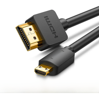UGREEN Micro HDMI to HDMI Cable 4K 60Hz Adapter Ethernet Audio Return for GoPro Raspberry Pi4 Micro HDMI Cable 4K Male to Male