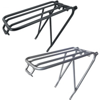 Folding bicycle rear rack for brompton 3sixy bike aluminum alloy luggage carrier cycling bag stand (can install Easy wheel)
