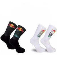 AliExpress New men's and women's outdoor sports Red Bull socks, high-quality, comfortable, soft, breathable, casual cycling socks
