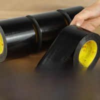 AliExpress NONE 1roll Black Super Adhesive Fabric Duct Tape, Electric Bicycle Seat Repair, Tarpaulin Repair,blocks Water and Leaves No Glue