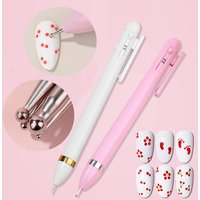 Nail Point Diamond Pen 4 in 1 Nail Art Dotting Tools Embellishment Rotating Nail Point Diamond Pen DIY Dotting Painting Tools