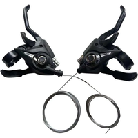 AliExpress NONE 1Pairs ST-EF51 Gear Shifter/brake Lever 3 X 7,8 Speed Or Set Black V-brake For Shimano Mountain Bike Shift Levers Bike Handlebar