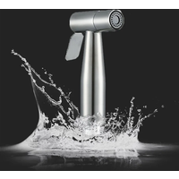 Baokemo Stainless Steel Portable Bathroom Outdoor Cleaning Booster Flushing Device Bathroom Seat Toilet Spray Gun