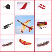 Fms 90mm Avanti Electric Ducted Aircraft Complete Set Of Accessories Including Fuselage Main Wings Vertical Tail