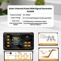 PLS500 Dual-Channel Pulse PWM Signal Generator DC 5-24V 1Hz to 500kHz Adjustable Dead Time Programmable Signal Generator