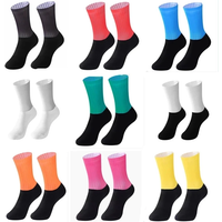 AliExpress NONE New Bike Team Aero Socks Seamless Anti Slip Cycling Socks Road Bicycle Socks Outdoor Racing Bike Compression Sport Socks
