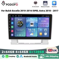 Podofo 9" Android Car Radio GPS Navi For Buick Excelle 2010-2014/OPEL Astra 2010-2017 Wireless Carplay Android Auto FM Wiif BT