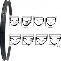AliExpress 29er MTB Carbon Rim 25mm Depth 30/33/35/36/38mm Wide Super Light MTB Carbon Rim UD Hookless/Tubeless MTB Carbon Rims