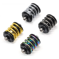 AliExpress E litepro Litepro 16inch Folding Bicycle Rear Spring Shock Shocks Spring Titanium Axle Double layers Suspension Absorber For Brompton Bike