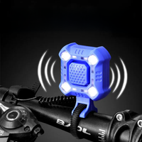 AliExpress 140 dB Electric Bike Bell 4 Lamp Cycling Light 1200mAh Electric Horn Waterproof USB Charging Loud Alarm Security Mountain Road