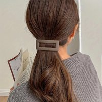 1/4 Pcs Fashion Multicolor Frosted Square Spring Hair Clips For Women Girls Party Hair Accessories