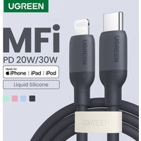 UGREEN MFi Silicone Type C to Lightning Cable for iPhone 11 14 13 12 Pro Max USB C Fast Charging for iPad iPhone Charge Cable