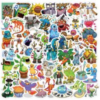 AliExpress GOGOTU 10/30/60PCS My Singing Monster Stickers Funny Music Game Sticker Scrapbook DIY Laptop Guitar Car Bike Skateboard Graffiti Decals