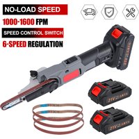 Bezprzewodowa mini szlifierka taśmowa, elektryczna polerka i szlifierka do metalu i drewna, kompatybilna z akumulatorem Makita 18V, przenośna maszyna szlifierska.