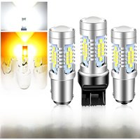 2PC 1156 BA15S P21W BAU15S PY21W LED Reverse Light 7443 W21/5W T20 30SMD LED Bulb 1157 BAY15D P21/5W Brake Daytime Rrunning Lamp