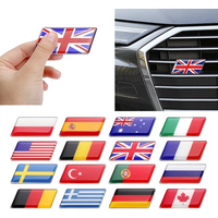 1PC Car Front Grille Badge Body Trunk Sticker Decoration For Czech Republic Switzerland Mexico France Sweden Russia Flags Emblem