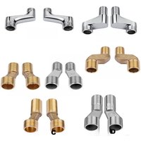 2 pieces/pair of solid brass adjustable bathroom shower faucet wall mounted adapter angle valve