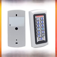 Metal RFID Keyboard Access Control Keypad Zinc Alloy standalone 2000 users LED Backlight Card Reader + 10 Key Fobs