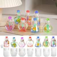 DIY Epoxy Resin Drift Bottle Mold Heart Shaped Wishing Bottle Light Bulb Night Light Aromatherapy Bottle Quicksand Silicone Mold