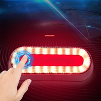 AliExpress NONE Motorcycle Helmet LED Light Rechargeable Intergrally-molded Cycling Helmet Bike Helmets Warning Lights Safe Helmet For MOTO