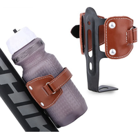 AliExpress ODI Bicycle Bottle Cage 53g Retro Cowhide Aluminum Alloy Adjustable Width Water Cup Holder for Mountain Road Folding Bike
