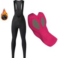 AliExpress New YKYWBIKE Women's Cycling Bib Trousers Winter Tights With Pad Thermal Mountain Bike Pants Bicycle Tights Cycling Bib Pants 2