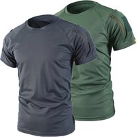 Men's Military Summer Sports Tees Quick Dry Tactical T-shirt Camping Hiking Trekking Breathable Pullover Climbing Casual Cargo