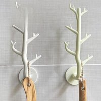Tree Branch Hook Wall Decor Key Holder Organizer Storage Sticky Hooks Coat Rack Hanger Home Decorative Hooks Home Storage N