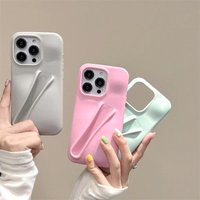 Chic Candy Lipgloss Holder Case For iPhone16 1514 13 12 11 Pro Max X XS XR 6 7 8 SE Plus Groove Storage Silicon Soft Phone Case