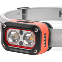 AliExpress NONE ABS Plastic Black 700mAh 2*XTE Three Light Source Headlight USB Charging Outdoor Night Run LED Lighting Head Lamps Headlights