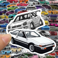 AliExpress Rspctou 10/30/50/100pcs Cool Car Styling JDM Modification Stickers for Skateboard Bicycle Helmet Motorcycle Mixed Vinyl Decals Sticker