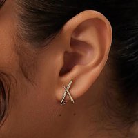 Gold Earrings for Women Trendy 14K Gold Stud Earrings Dainty Earrings Simple Minimalist Hypoallergenic Earring for Girls