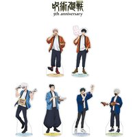 Anime Jujutsu Kaisen 5th Anniversary Acrylic Stand Gojo Satoru Geto Yuji Megumi Figure Desktop Decor Fans Gift Keychain