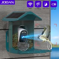 JOOAN 2K HD Wifi Bird Feeder Camera AI Identify Birds Species Night Vision Solar Low-Power Battery Camera