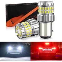 2PCS P21W BA15S LED 1156 7506 BAY15D 1157 P21/5W LED Bulbs Super Bright Car Lights Red White Brake Lights Reverse Lamp DRL