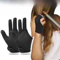 3 Finger Heat Resistant Gloves Mittens Protection Gloves Curling Wand Glove Reusable Heat Geat Gloves Barber Hair Styling Tools