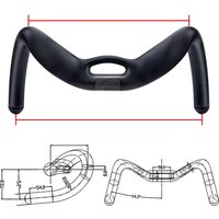 AliExpress BALUGOE Carbon Fiber Cycling Track Handle Sprint Match Bicycle Handlebar TT Bike Handlebar Fixed Matt 31.8mm sports UCI