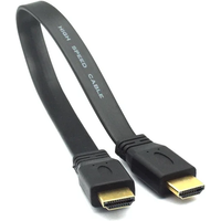 1pcs High Quality 30cm Full HD Short HDMI-compatible Cable Support 3D Male To Male Plug Flat Cable Cord For Audio Video HDTV TV