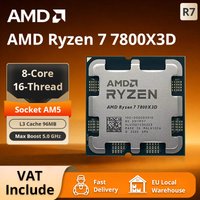 Procesor do gier AMD Ryzen 7 7800X3D, 8-rdzeniowy, 96 MB pamięci 3D V-Cache, gniazdo AM5, 5,0 GHz, bez wentylatora w zestawie