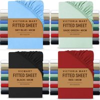 Soft Brushed Microfibre Extra Deep Fitted Sheet 16 Inch Pocket Secure Fit Mattress Sheet Durable Fade Resistant Easy Maintenance