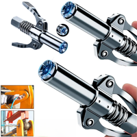 NPTI/8 10000PSI Grease Coupler Heavy-Duty Quick Release oil Grease Gun Coupler Two Press Easy To Push Grease Gun Oil Pump
