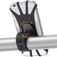 AliExpress NONE 360 Rotatable Bicycle Phone Holder Bike MTB Moto Electric Vehicle Navigation Phone Strap Shockproof Elastic Silicone Holder