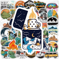 AliExpress GOGOTU 10/30/50PCS Forest Hiking Camping Stickers Outdoor Explore Mountain Climbing DIY Travel Suitcase Laptop Helmet Bike Sticker Toys