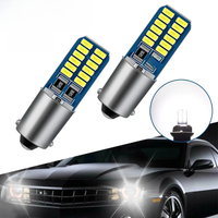 2pc Canbus BA9S LED H6W T4W Car Led Light Bulb Auto Reverse Lamp Parking License Plate Light 12V White Universal Car Accessories