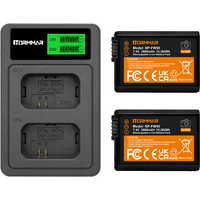 NP-FW50 2080mAh Battery 7.4V Replacement Camera Battery For Sony A6000 A6100 A6300 A6400 A6500 A7 A7II A7RII ZV-E10 NEX-5T
